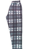 Ekose Unisex Polar Pijama Altı Kışlık Lastikli Bel Tek Alt