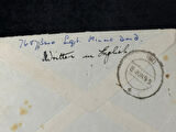İngiltere 1945 Askeri Posta Uçak Postası 2 defa Sansürden geçmiş Uniit Censor 359 Field Censor 235