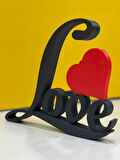 Dekoratif Love Kalp Biblo