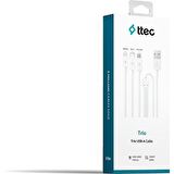 ttec Trio 3'Lü Şarj Kablosu  Lightning / Type-C / Micro / USB-A 2DK7521