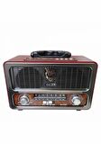 Meier M-111Bt Şarjlı Nostaljik Radyo Usb/Sd/Mp3/Bluetooth