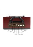 Meier M-113Bt Nostaljik Usb-Tfcard-Bluetooth Destekli Fm Radyo