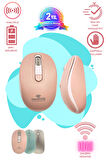 Kablosuz Wireless Mouse Pembe