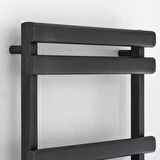 1200x600mm Jupiter Paslanmaz Çelik Night Black Siyah Havlupan