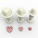 İçiçe Kalpler Mini Enjektör 3'lü