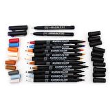 Zig Kurecolor Mangaka Fine&Brush Çift Taraflı Kalem CNKC-2200 No B.01 Blender
