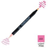 Zig Kurecolor Mangaka Fine&Brush Çift Taraflı Kalem CNKC-2200 No 222 Light Pink