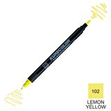 Zig Kurecolor Mangaka Fine&Brush Çift Taraflı Kalem CNKC-2200 No 102 Lemon Yellow
