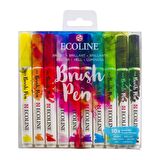 Talens Ecoline Brush Pen 10lu Koyu Renkler