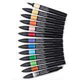 Winsor Newton Promarker Genişletilmiş Manga Seti 1 (12 Renk + Blender)