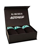 YEŞİL Premium Kutulu 3'lü Erkek Boxer