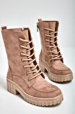 Bambi Ten Süet  Kadın Bot & Bootie K02824300402