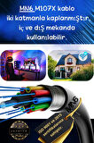 MN6 M107x 8 Metre Internet Kablosu/utp 0,57mm Cat6 Iki Kat Korumalı/ Iç Dış Mekan/8m Ethernet Kablosu