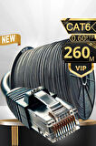 MN6 M108XF 260 Metre Internet Kablosu/FTP0.60mm Cat6 Iki Kat Korumalı/iç Dış Mekan/260M Ethernet Kablosu