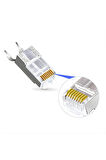 M118XF Cat 7 jack/30Gbps’ye kadar Hız-10Adet-Nikel kaplı koruma/Cat7 CAT6A Soket-Cat7 rj45 konnektör