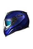 Sx.100 Kapalı Kask Mat Mavi
