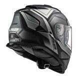 LS2 STORM 2 FASTER MAT TITANIUM KASK L