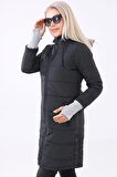 Barbora Kışlık Kapüşonlu Uzun Kadın Şişme Mont 805syh131122336614