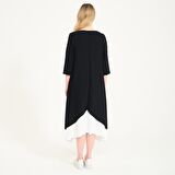 Barbora Yazlık Günlük Tasarım Kadın Elbise bt263siyaha1