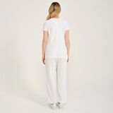 Barbora Askılı Büyük Cep Detaylı Kadın Salopet Tulum bt283beyaz9