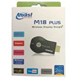 AnyCast M18 Plus Full HD Android iOS Uyumlu Kablosuz HDMI Ses ve Görüntü Aktarıcı