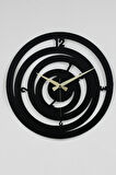 Hilal Model Dekoratif Metal Lazer Kesim Akar Sessiz Mekanizmalı Duvar Saati (40*40 cm)