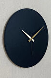 Round Model Dekoratif Modern Metal Sıvama Akar Sessiz Mekanizmalı Duvar Saati (40*40 CM)