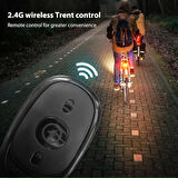 Uzaktan Kumandalı Motosiklet,Bisiklet Şarj Edilebilir Çakar Led 7 Renk Modlu Led Işık,Uyarı Işığı