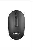 Philips M402 SPK7402 Sessiz Siyah Kablosue Wireless Mouse ( USB Alıcılı )