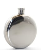 Premium Taşınabilir Kap Yolculuk Eşyası Kamp Gereci Paslanmaz Çelik Yuvarlak 5 Oz Tekli Matara