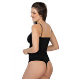 Siyah Mı Emay 1927 İp Askıllı Ripli String Body