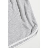 Kadın Gri Askılı Crop Top Ve Şortlu Gecelik Takım