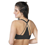 Siyah Mı Emay 187 B Önden Açılır Balenli Sporcu Sütyen