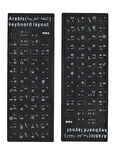 MN6 Arapça Klavye Etiketi-a Kalite/5 Adet/ Notebook Pc Uyumlu Klavye Sticker-arapça Klavye