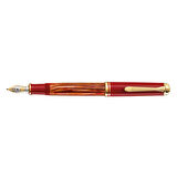 Pelikan Souveran M600 Dolma Kalem Tortoiseshell-Red EF Uç