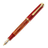 Pelikan Souveran M600 Dolma Kalem Tortoiseshell-Red EF Uç