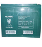 MONERO 12V  58 AMPER (12V 58Ah) 2'li PAKET 100 AMPER EBATLARINDA JEL ELEKTRİKLİ BİSİKLET AKÜSÜ EBATLAR: 230*150*180mm