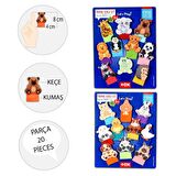 2 Set - 20 Parça Tox Vahşi Hayvanlar ve Evcil Hayvanlar Parmak Kukla T772 T782