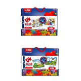4 Set - 96 Parça Tox Origami ve Müzik 5+ Keçe Yapboz - 5 Yaş Puzzle T016 T019