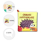Tox Orman Hayvanları Kumaş Sessiz Kitap T055 - Bez Kitap , Eğitici Oyuncak , Yumuşak ve Hışırtılı