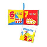 Tox İngilizce Rakamlar Kumaş Sessiz Kitap E128 - Bez Kitap , Eğitici Oyuncak , Yumuşak ve Hışırtılı