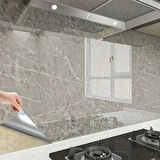 Mermer Desenli Sticker Folyo Atina Grisi 60cm*5mt