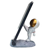 Mini Astronot Model Telefon Ve Tablet Tutucu Standı