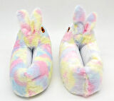 Kadın Kız Çocuk Kombin Hayvanlı Tavşanlı Panduf Ev Botu