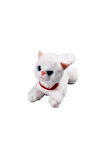 Miyavlayan Sesli Kedi Peluş Oyuncak Uyku Arkadaşı Hediyelik Peluş Yatan Kedi 35 cm