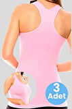 Uniquetrenders Kadın Sporcu Atlet Fitness Atlet Pilates Atlet Yoga Atlet 3'lü Set
