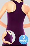 Uniquetrenders Kadın Sporcu Atlet Fitness Atlet Pilates Atlet Yoga Atlet 3'lü Set