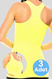 Uniquetrenders Kadın Sporcu Atlet Fitness Atlet Pilates Atlet Yoga Atlet 3'lü Set