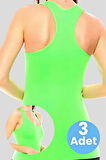 Uniquetrenders Kadın Sporcu Atlet Fitness Atlet Pilates Atlet Yoga Atlet 3'lü Set