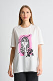 ALEXANDERGARDI Baskılı Bisiklet Yaka Kadın T-shirt